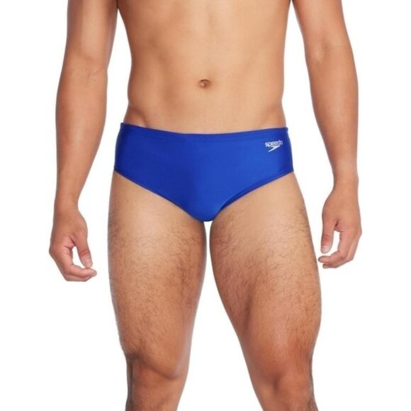 Speedo Men Cobalt Blue Endurance Solid one Brief Swimwear Size 36 NWT - Picture 1 of 7